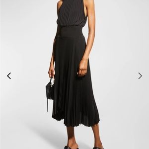 A.L.C. Renzo pleated halter dress